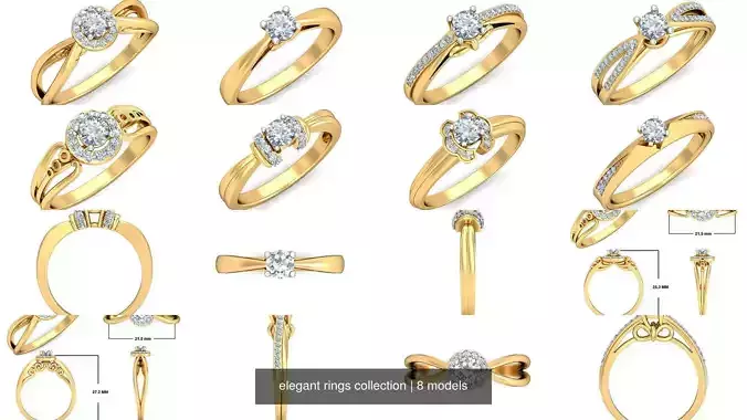elegant rings collection