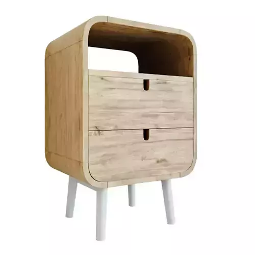 Wooden bedside table - Gerald Ge001m33