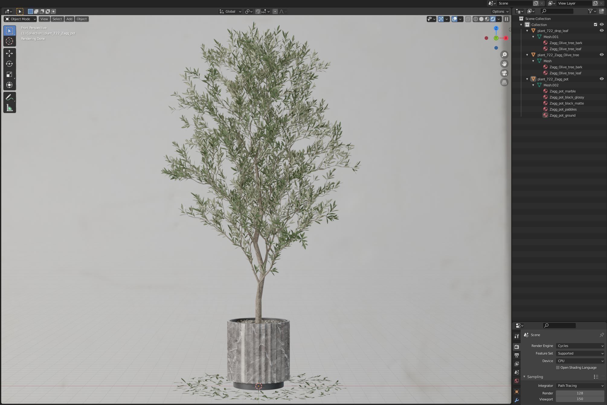 Plants collection 722 3D model_5