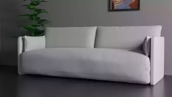 Sofa for interior 002 3D model