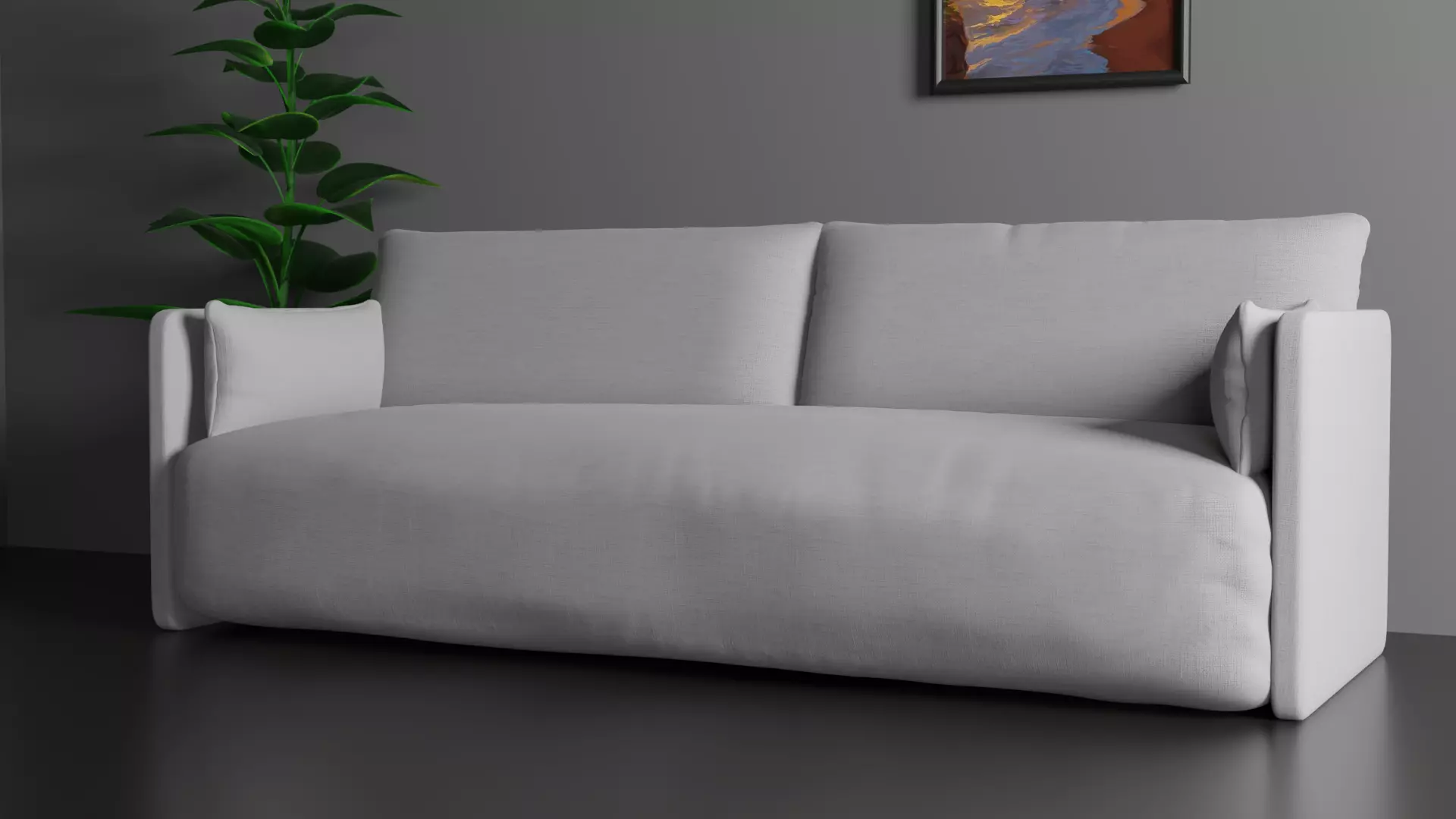 Sofa for interior 002 3D model