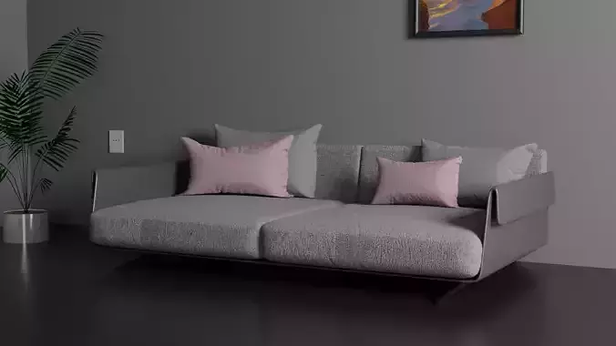 Sofa for interio 003 3D model