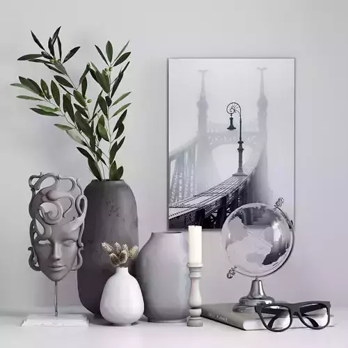 Decorative set budapest bridge canvas wall art