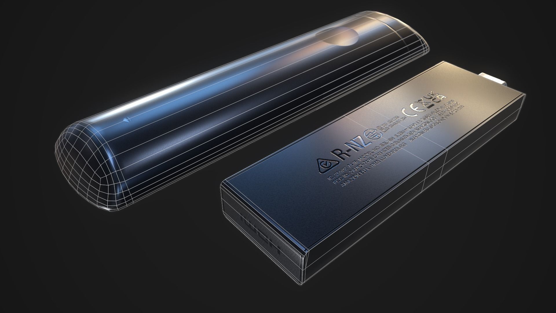 Amazon Fire TV Low-poly 3D model_13