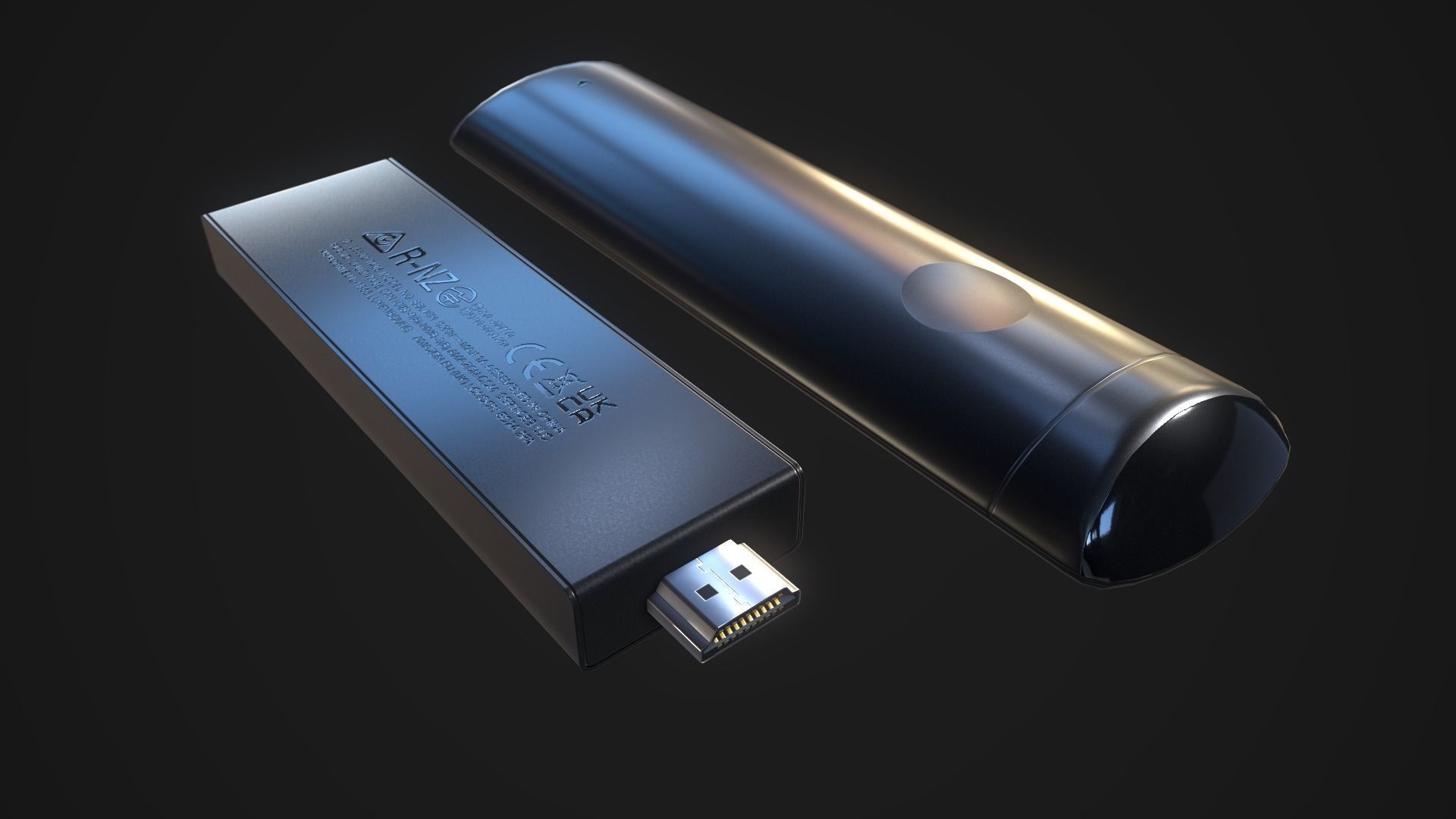 Amazon Fire TV Low-poly 3D model_5