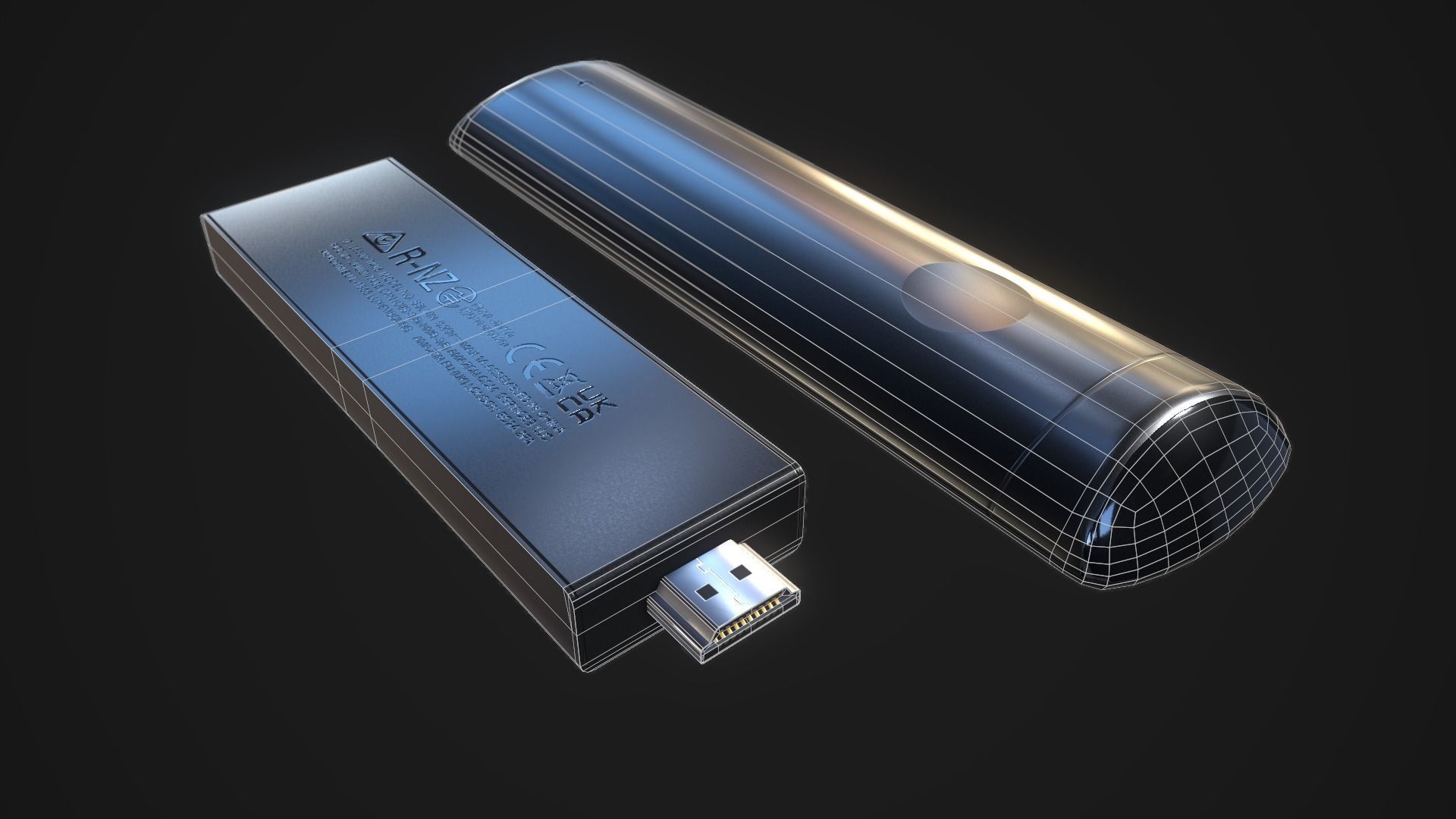 Amazon Fire TV Low-poly 3D model_12