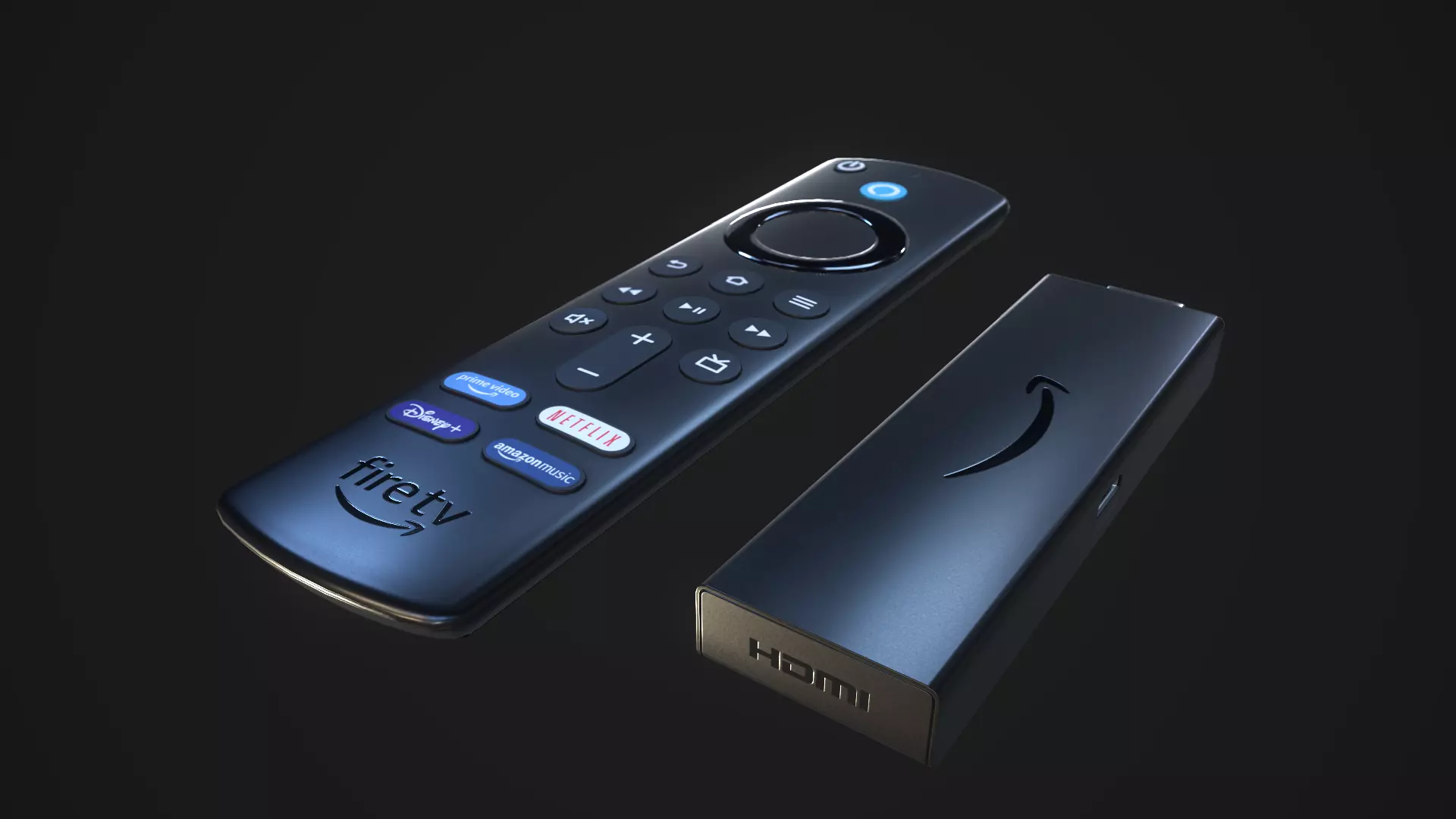 Amazon Fire TV Low-poly 3D model_0