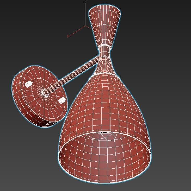 Lumion-Oliver-4494 wall light with gold accents 3D model_2