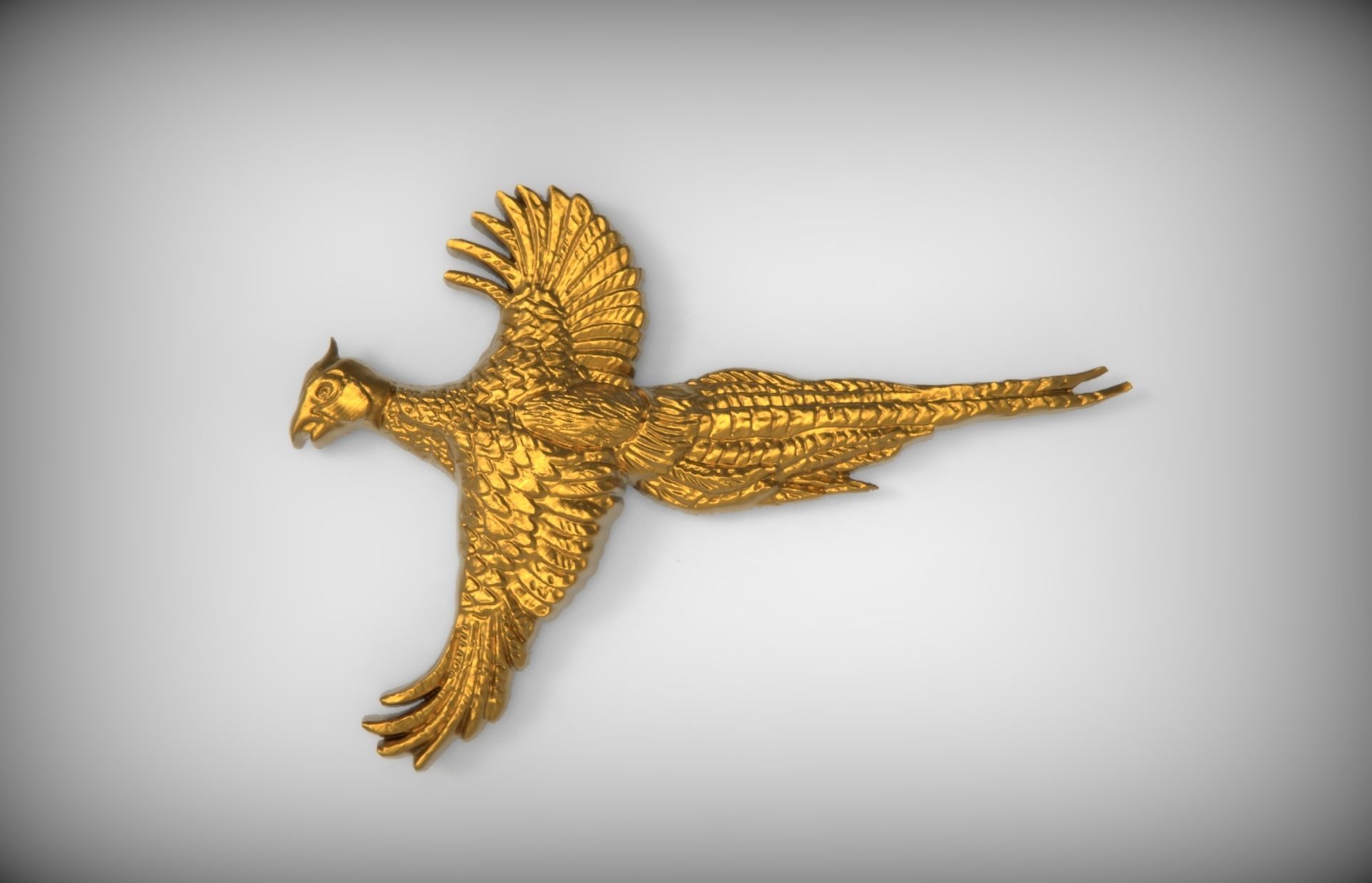 pheasant 3d model bird hunting art sculptures 3D print model_4
