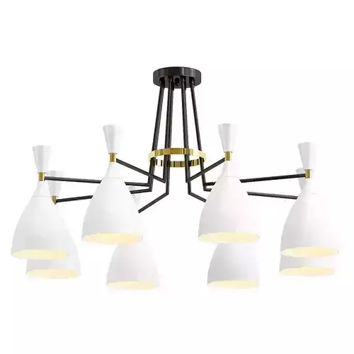 lumion-oliver-4494 light chandelier with brass accents