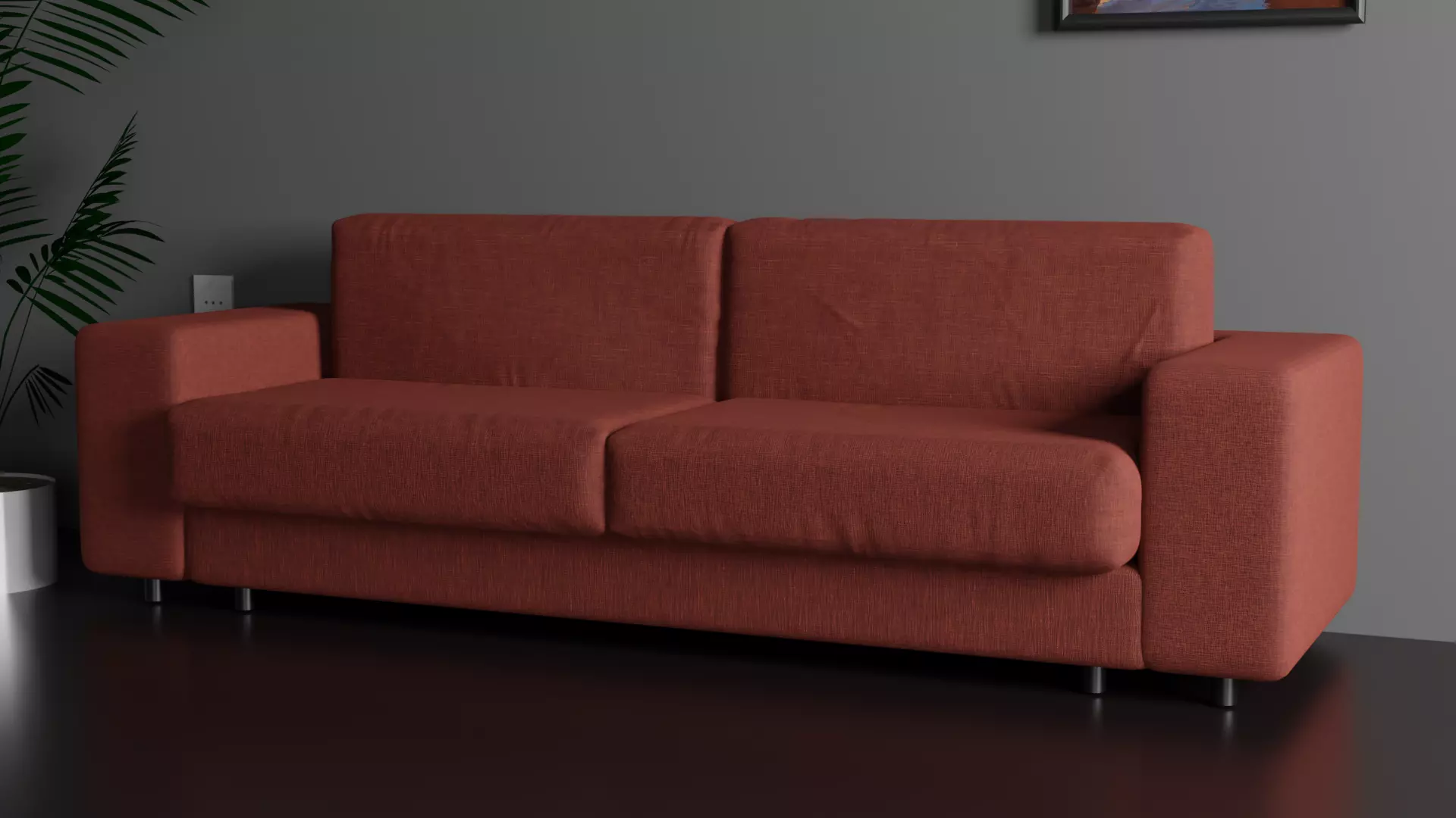 Sofa for interior 3D model