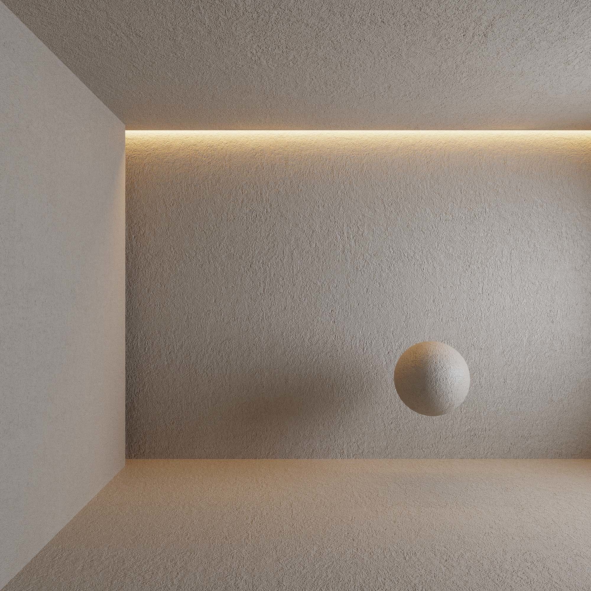 Stucco plaster 2 3D model_1