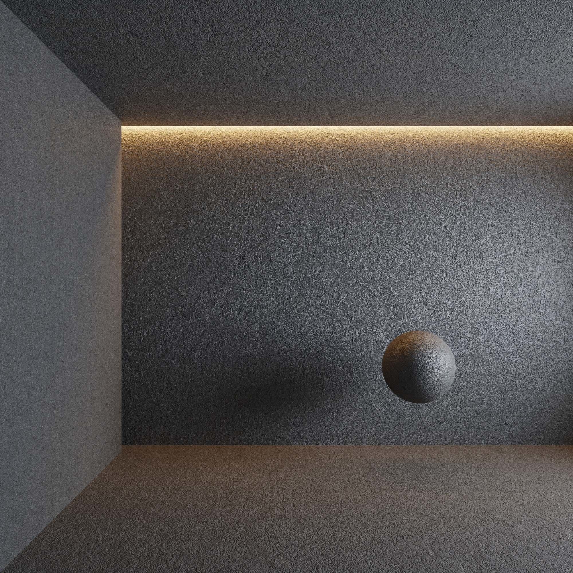 Stucco plaster 2 3D model_3