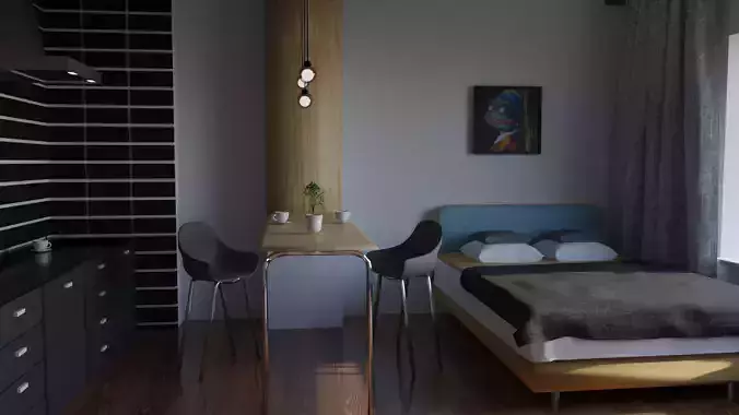 comfortable apartament  3D model