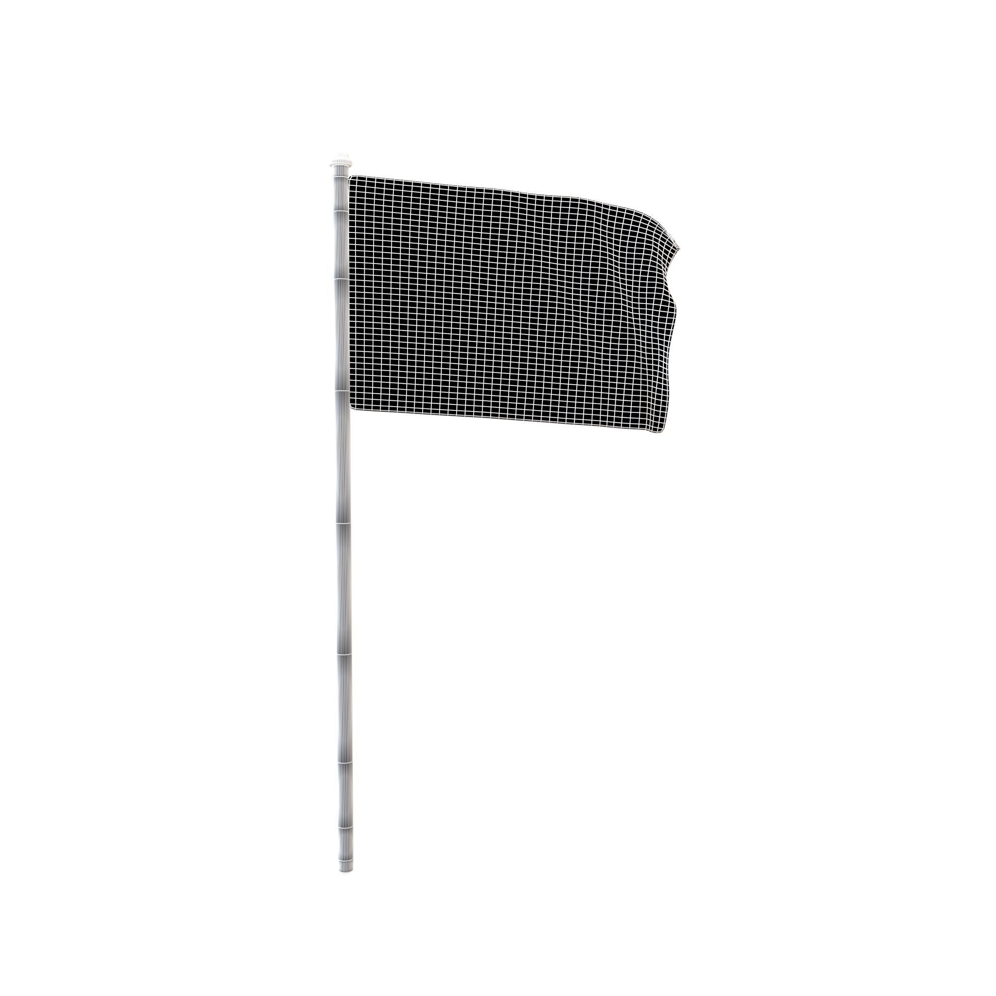 Checkered Racing Flag v1 001 Low-poly 3D model_7