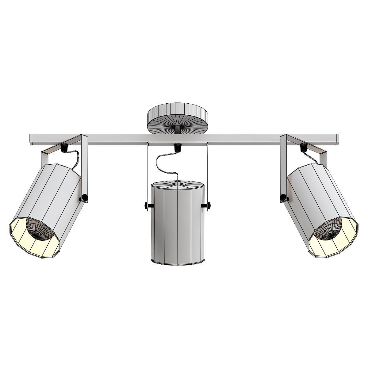 stilfort-neider-3015-02-03c track lighting fixture with three... 3D model_1