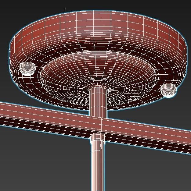 stilfort-neider three light track fixture 3D model_4