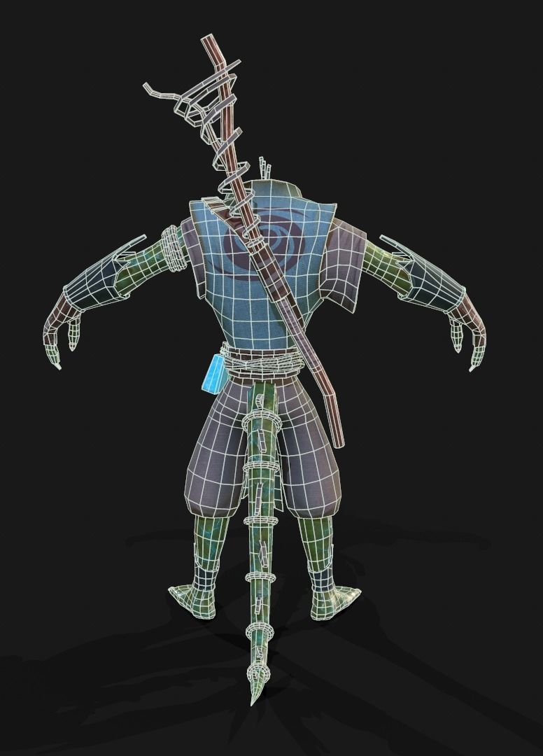 lizardmage lizard Low-poly 3D model_13