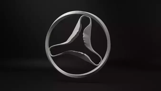 Shark triangle - Casa Batllo stairway - Gaudi Free 3D model