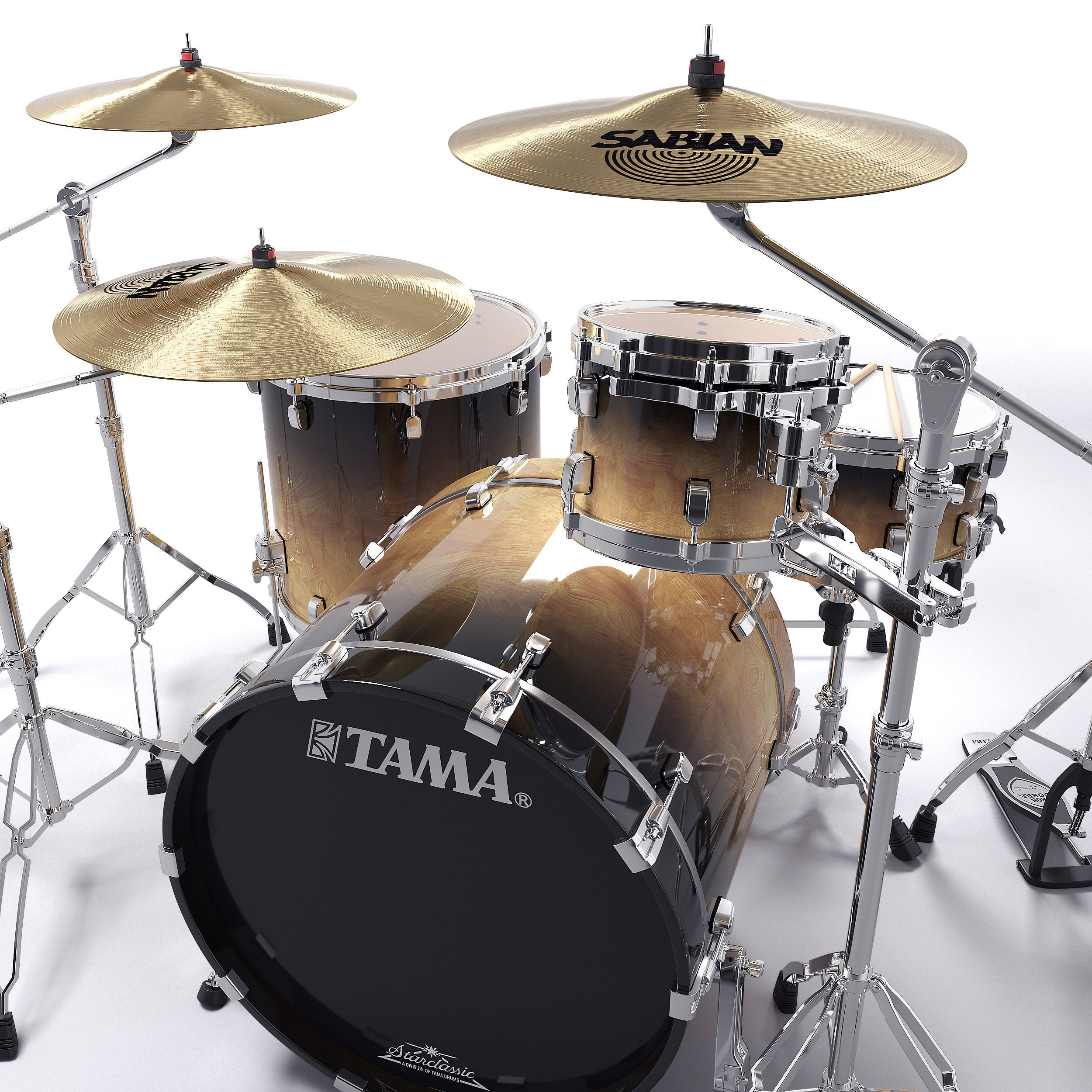 Tama Performer Drum kit 3D model_3