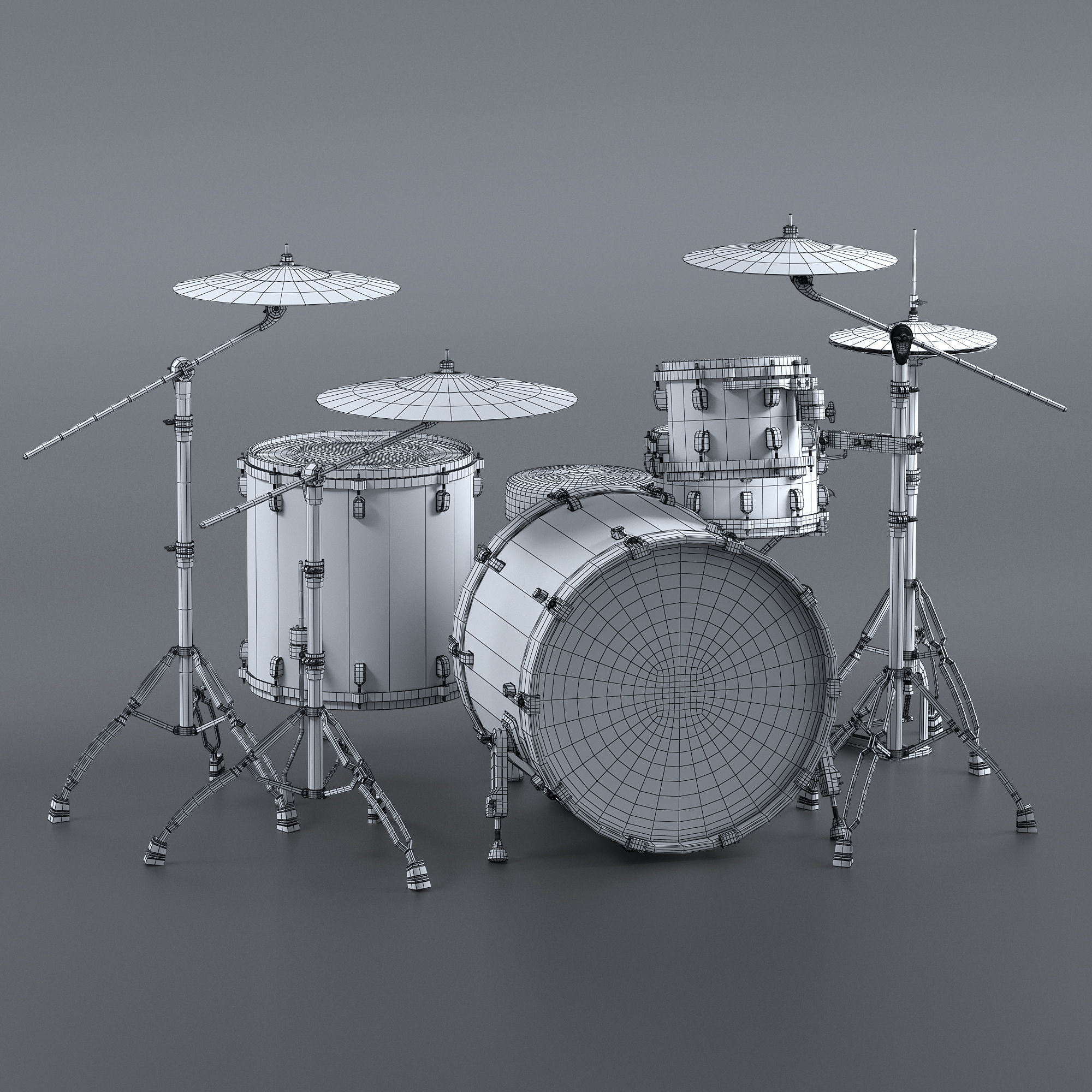 Tama Performer Drum kit 3D model_4