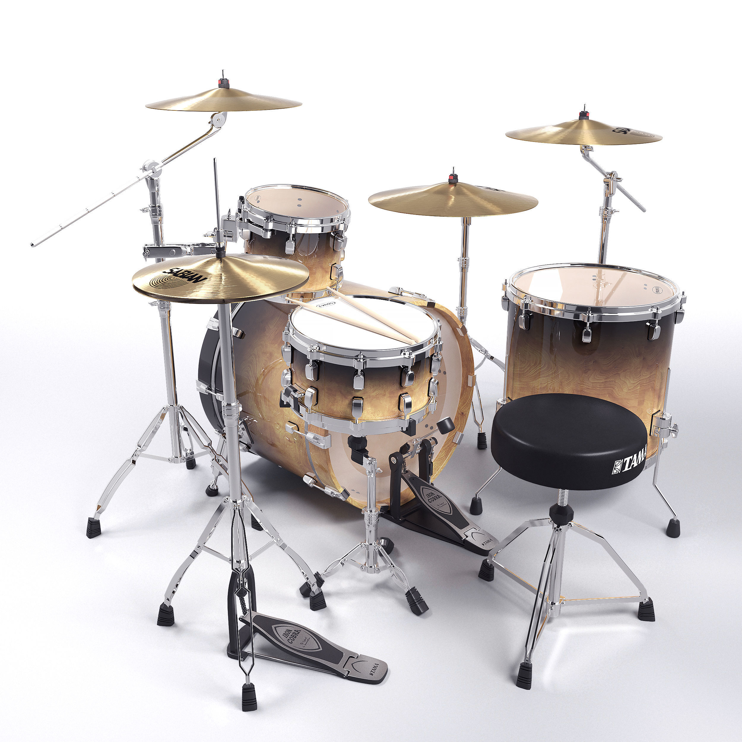 Tama Performer Drum kit 3D model_2