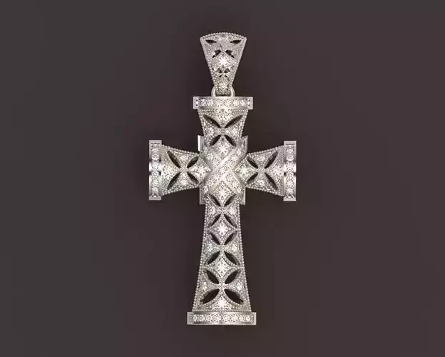 stylish cross with stones