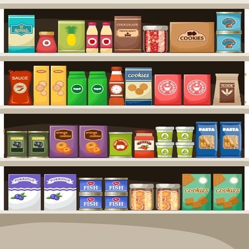 market shelf 3 Free 3D model