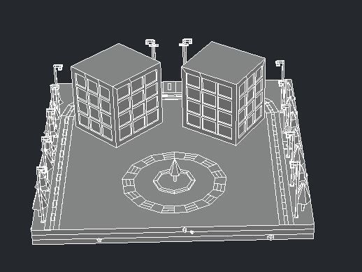 Commercial building Low poly Vol 08 Low-poly 3D model_21