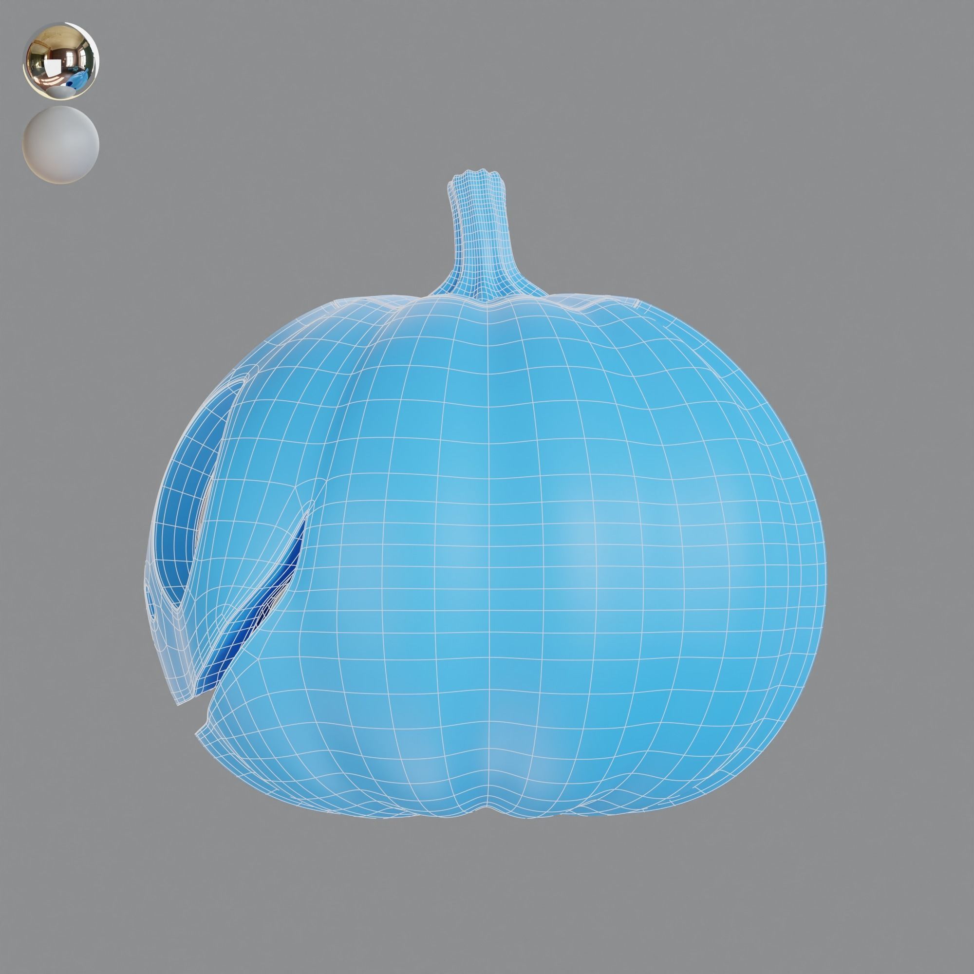 3D Pumpkin halloween 3D model_4