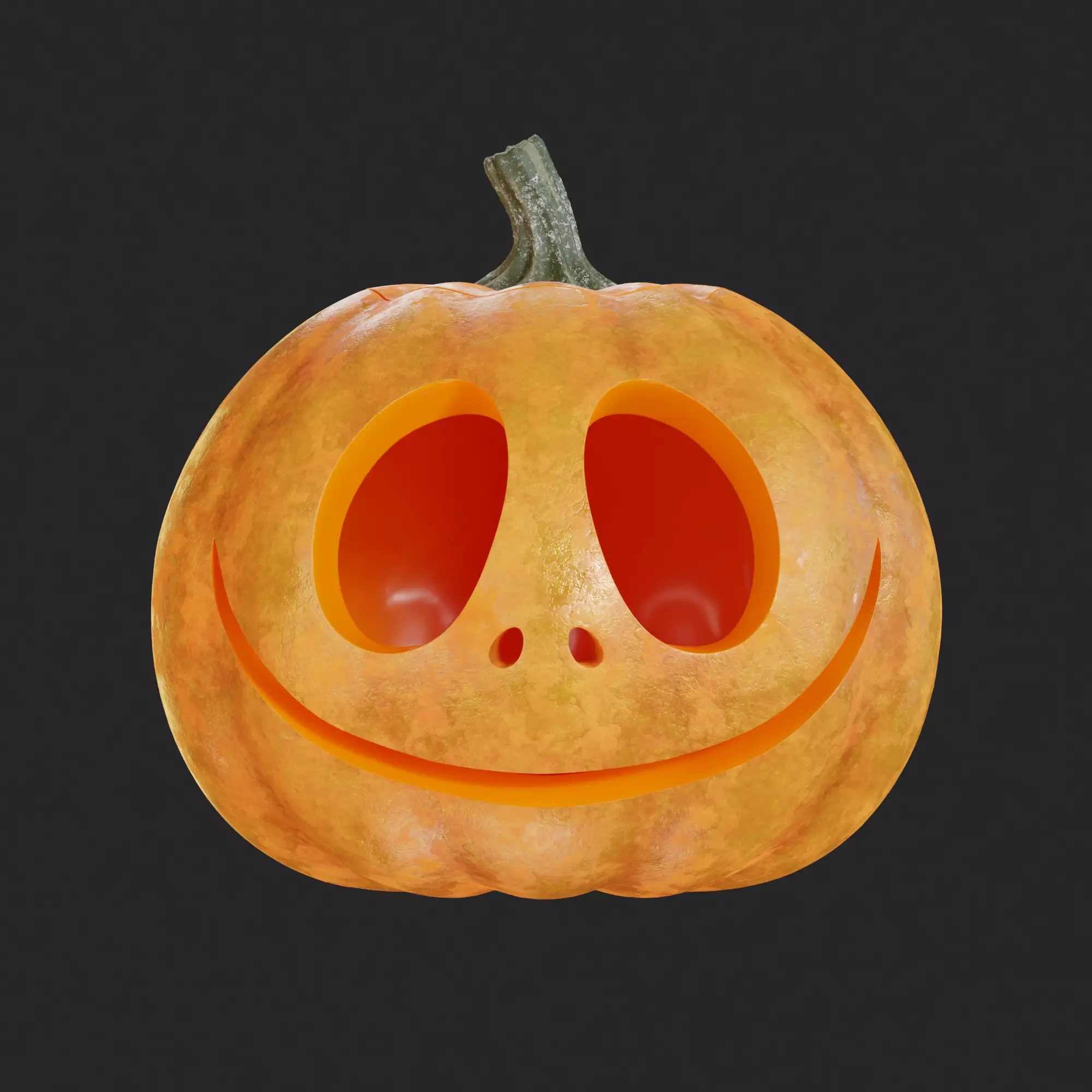 3D Pumpkin halloween 3D model_0