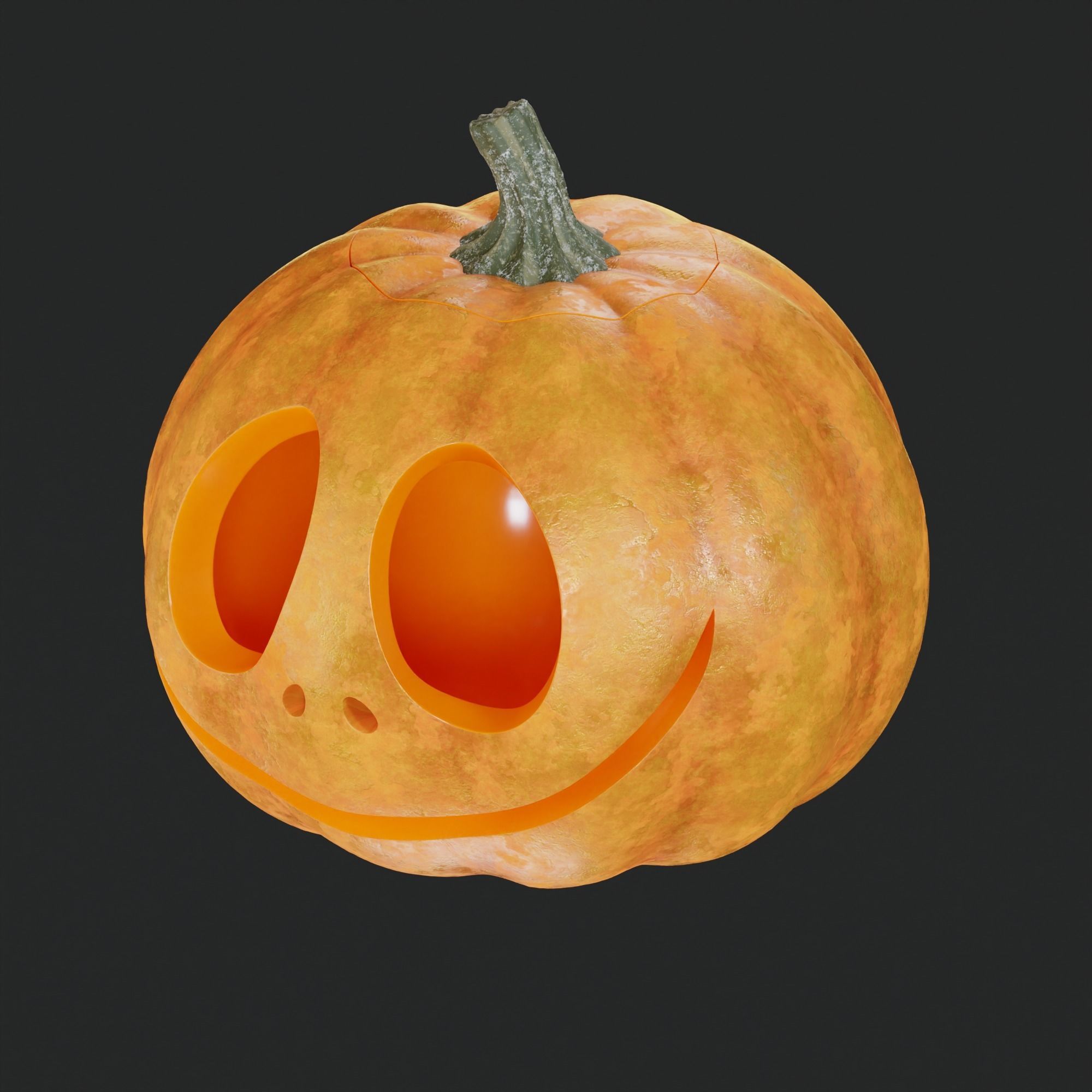 3D Pumpkin halloween 3D model_5