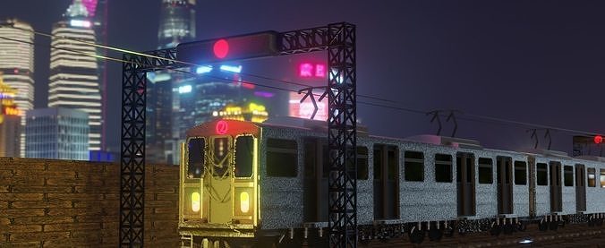 Subway Train Free 3D model