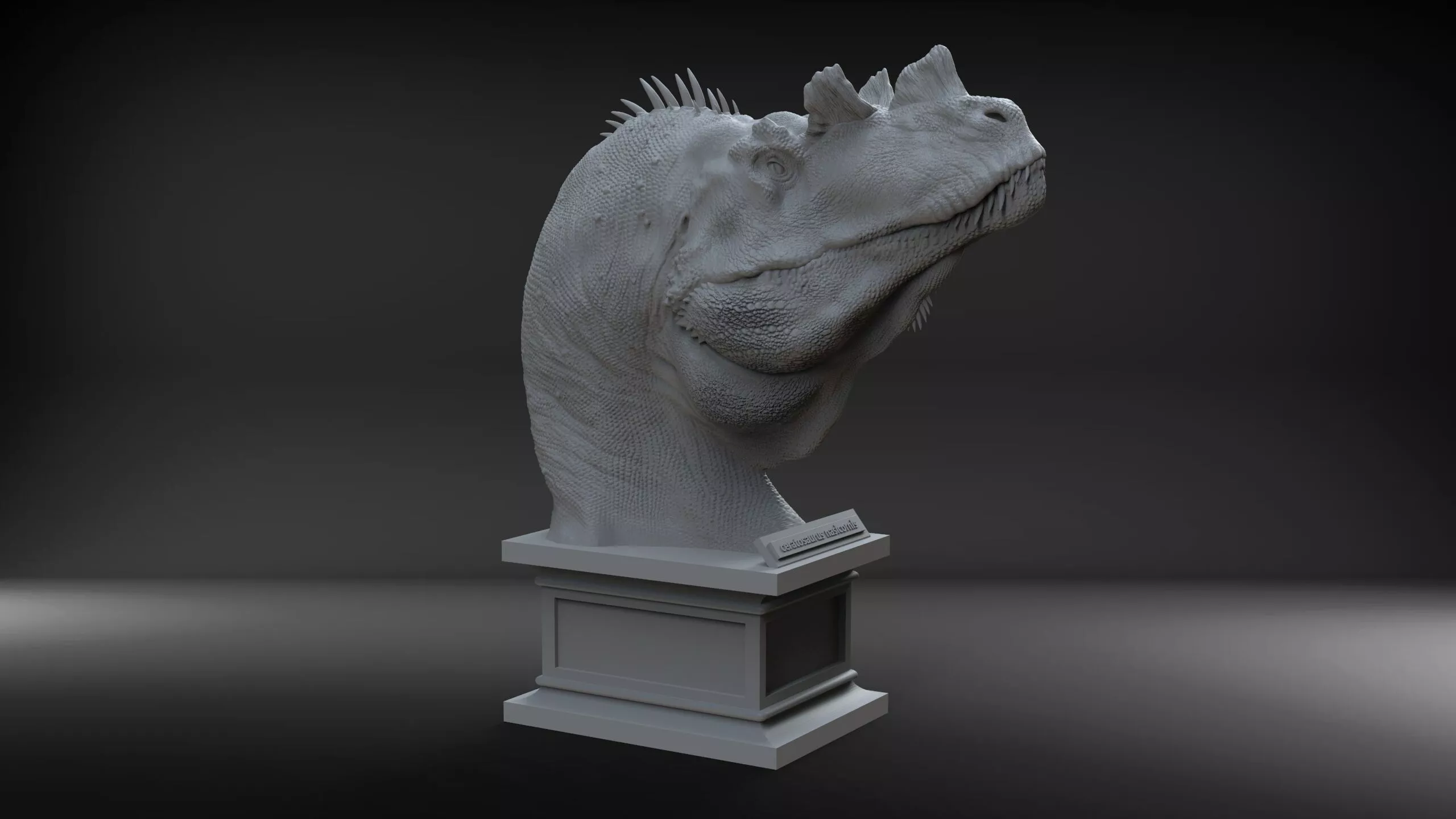 Ceratosaurus nasicornis dinosaurio 3D print model