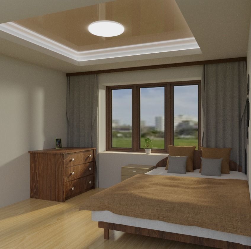 Compact room  3D model_1