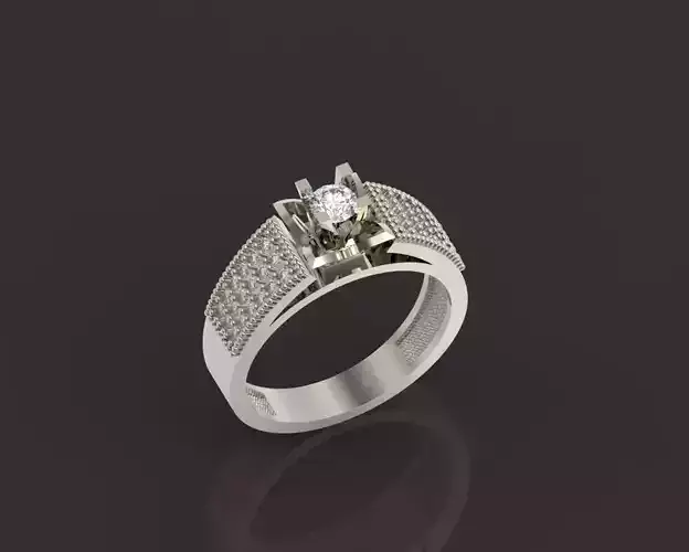 stylish ring with stones