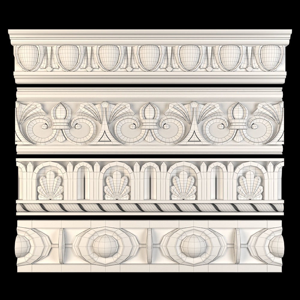  Paths Ornament pack 01 3D model_4