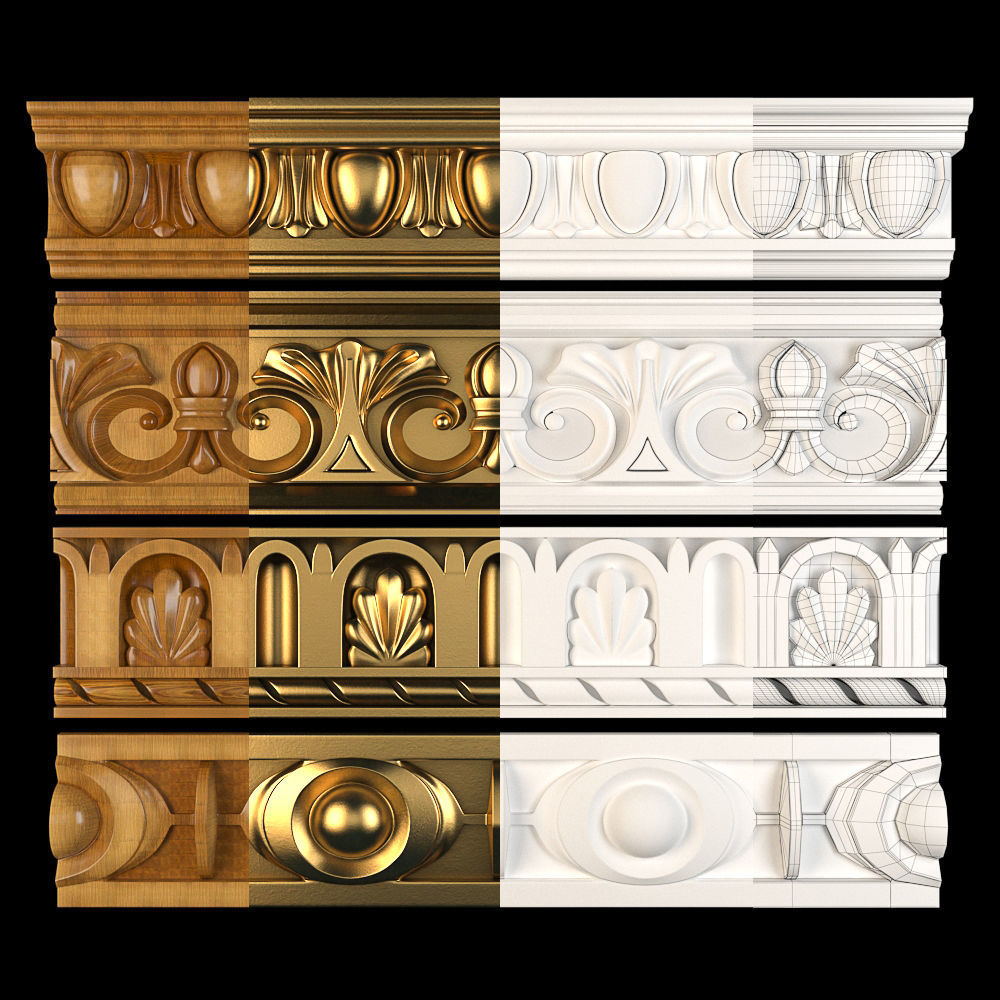  Paths Ornament pack 01 3D model_3