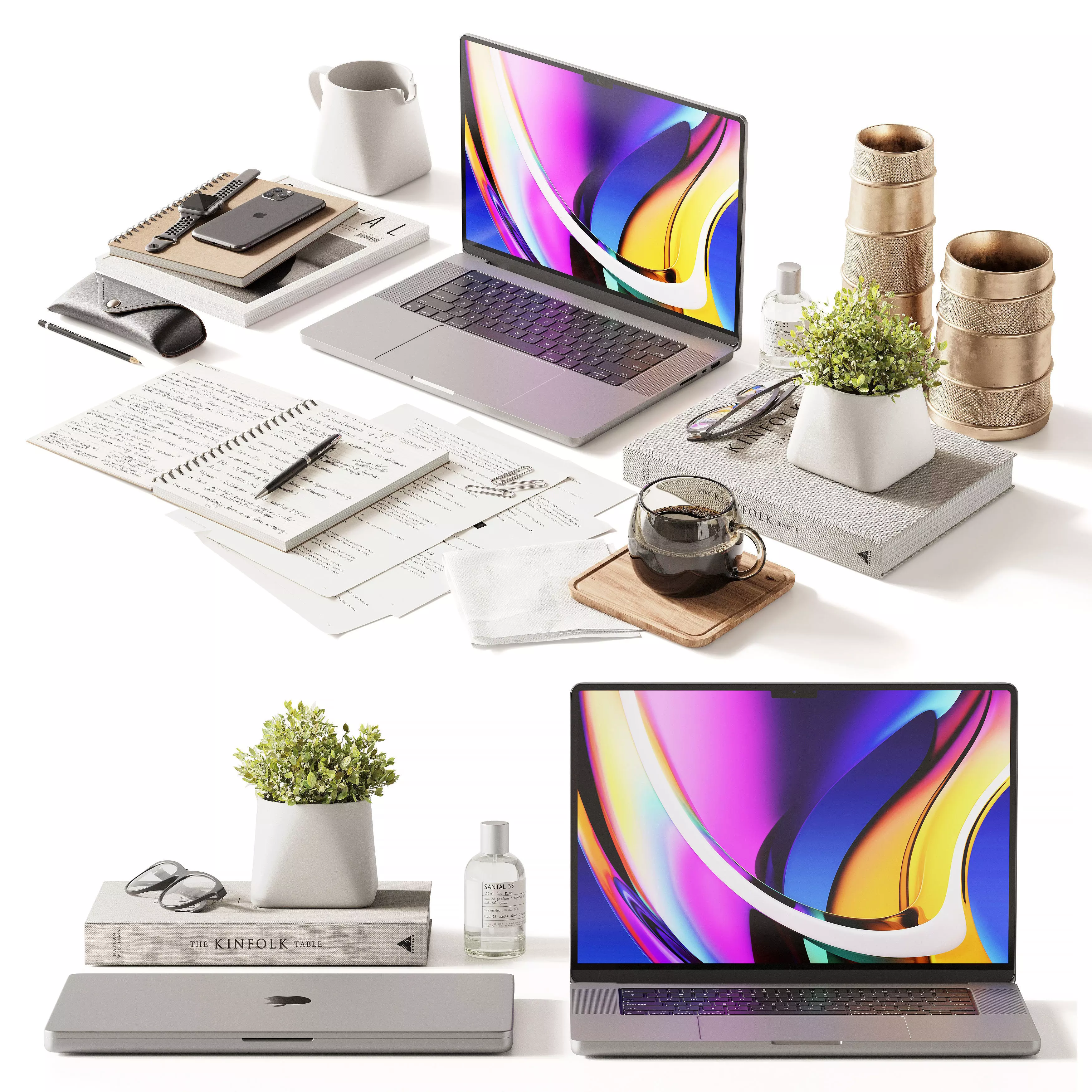 Workspace composition 3D model_0