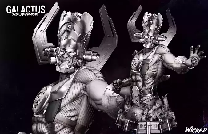 Wicked Marvel Galactus Bust  3D print model  3D print model