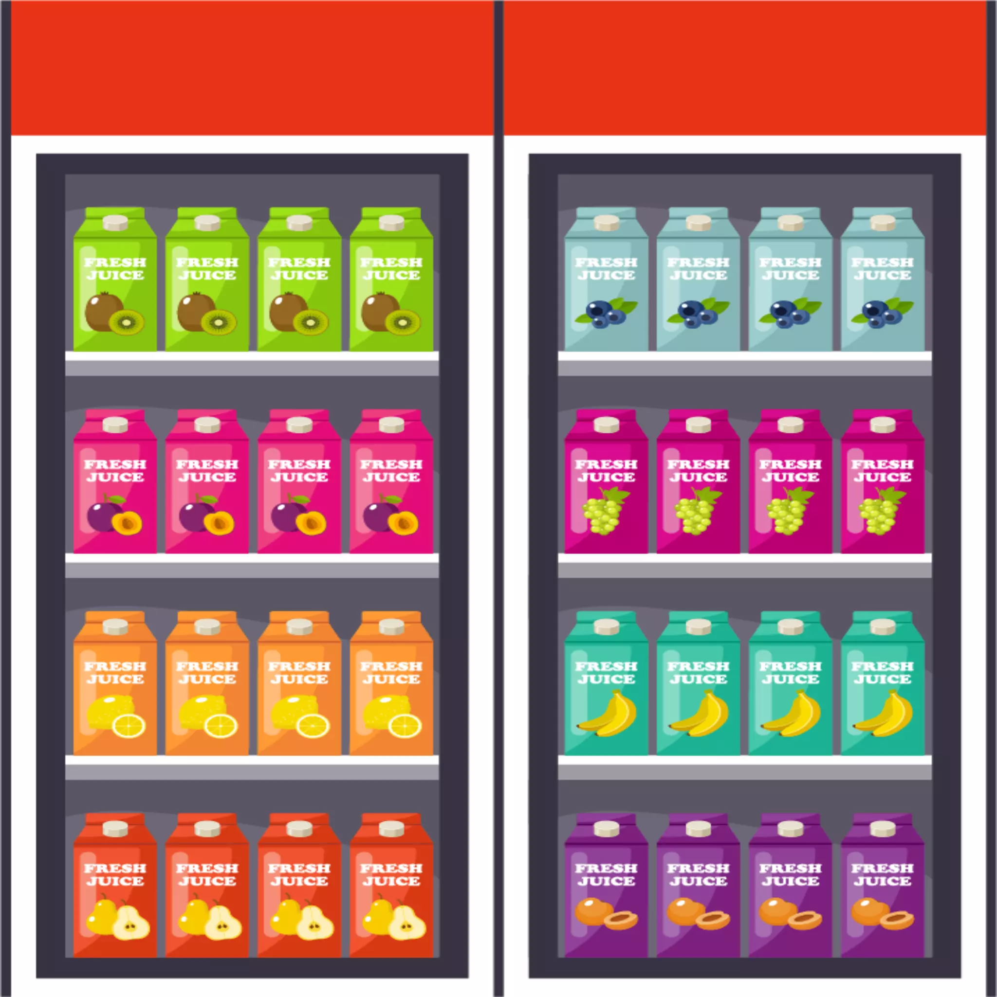 Juice Fridge 1 Free 3D model