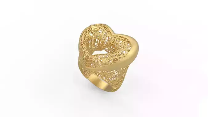 Ultra Vision Heart Ring 663 3D print model
