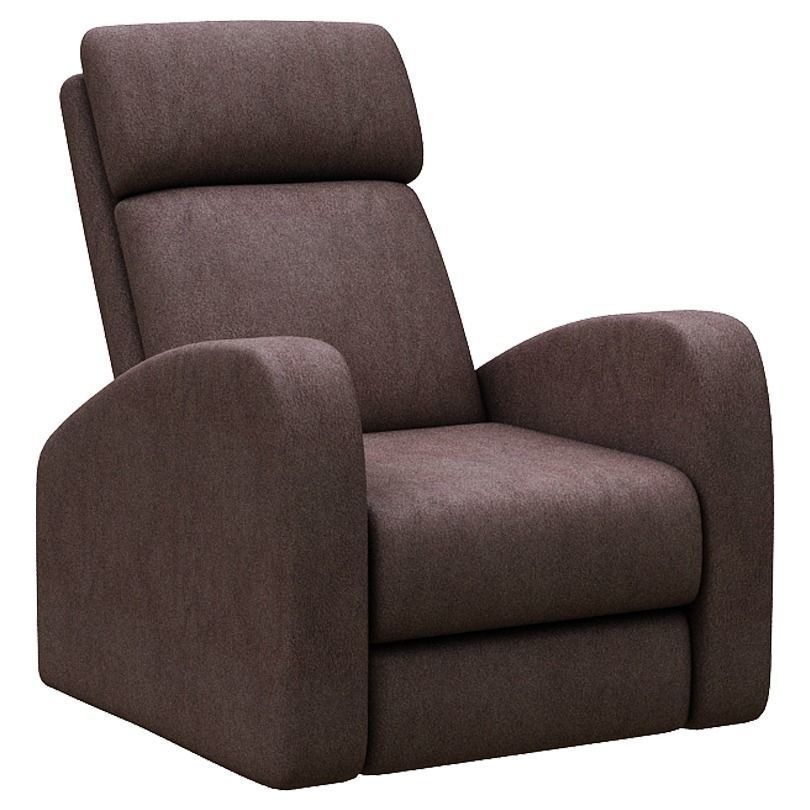 Armchair recliner chair Low-poly 3D model_1