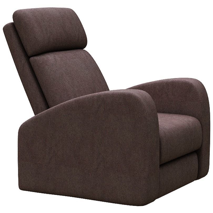 Armchair recliner chair Low-poly 3D model_2