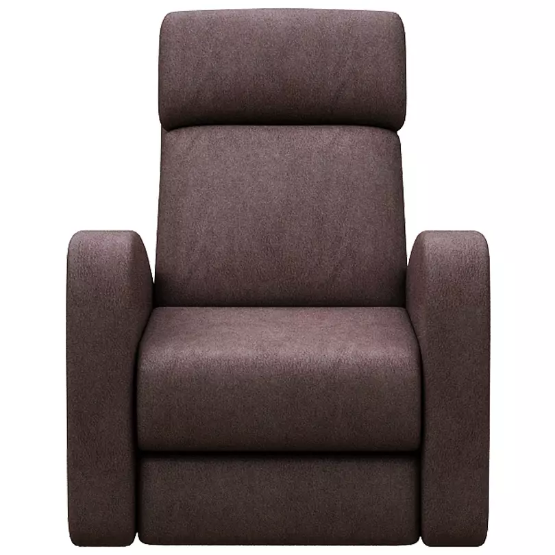 Armchair recliner chair Low-poly 3D model_0