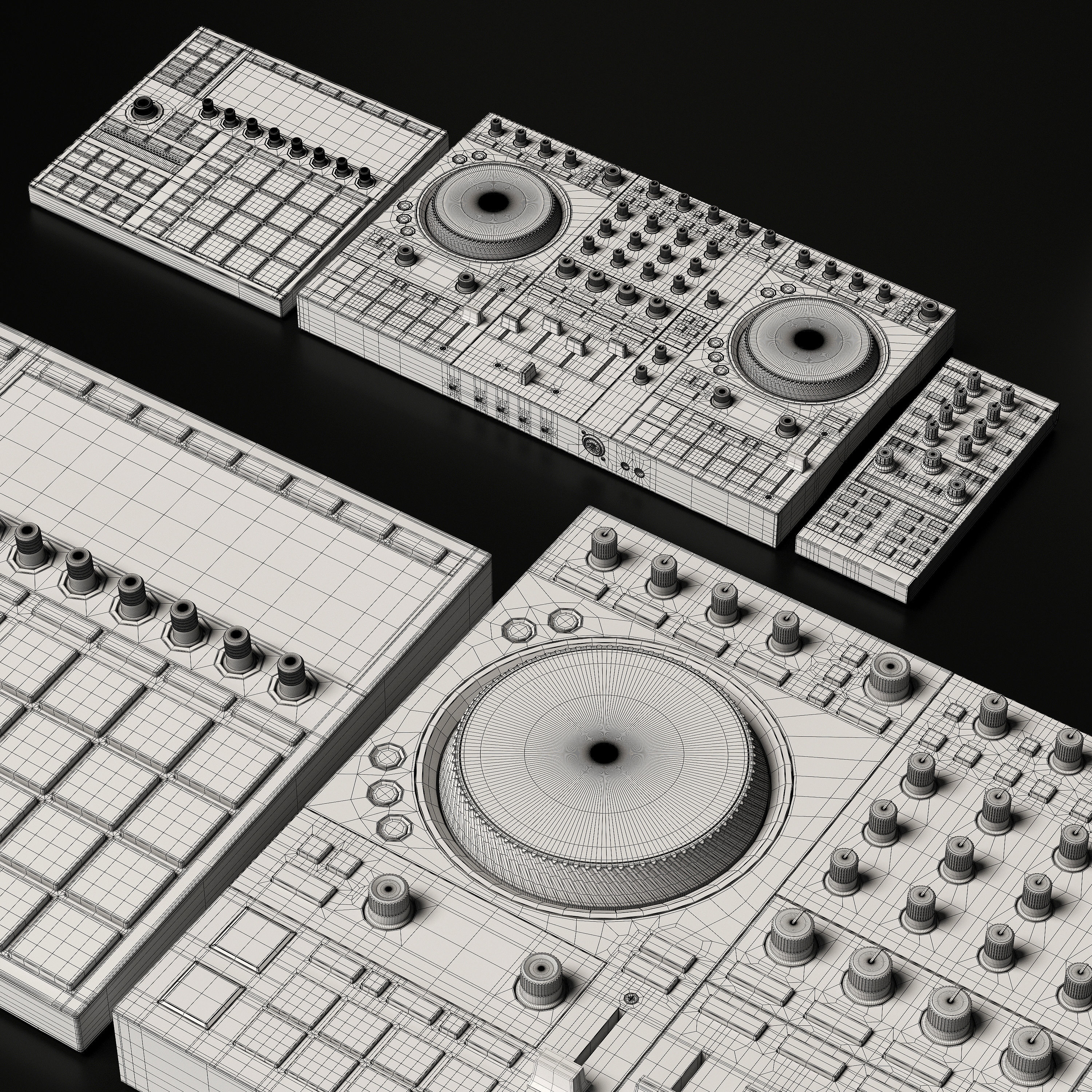 DJ Controllers Native Instruments 3D model_5