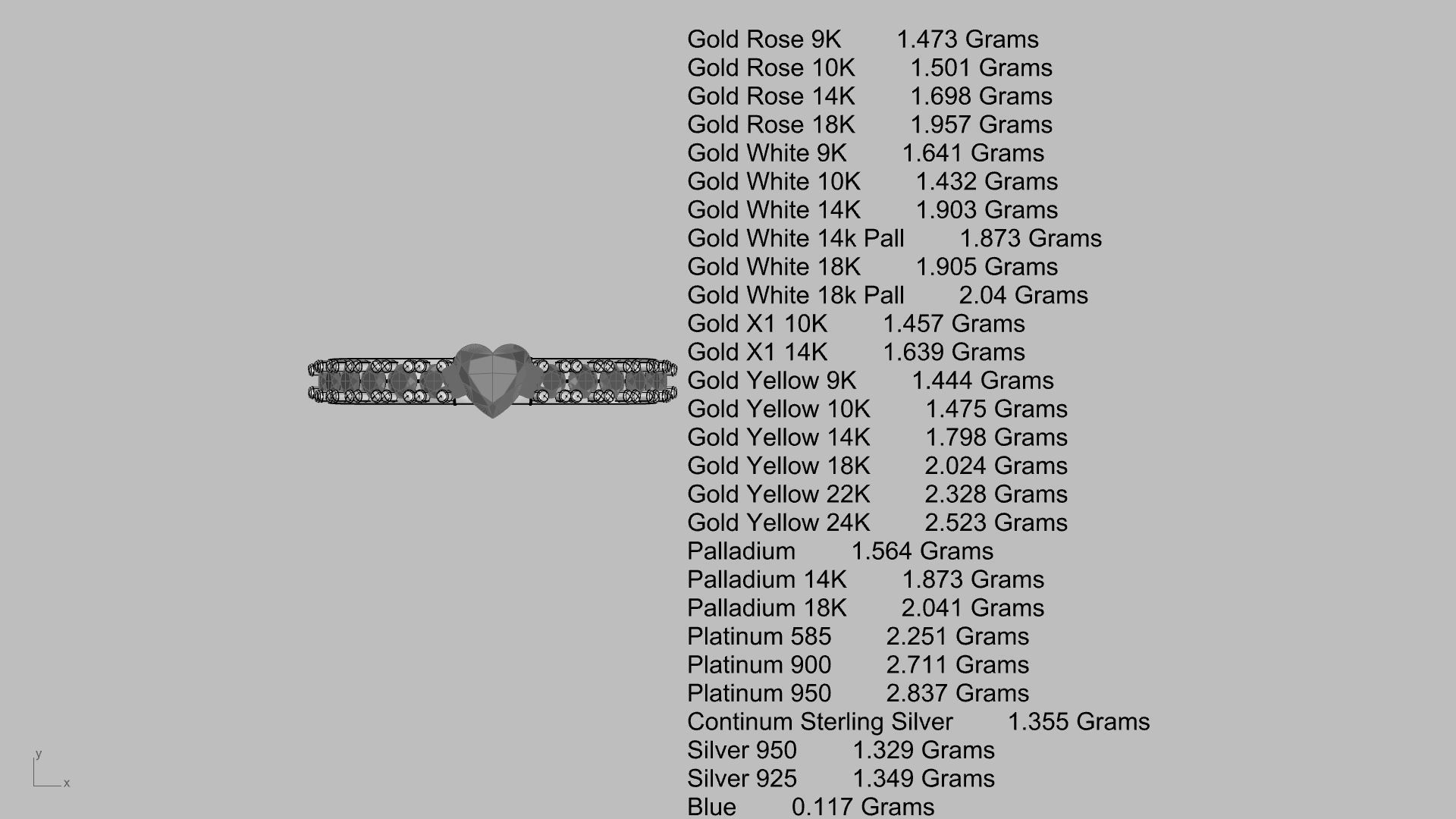 heart engagement  solitaire  ring stl verified  3D print model_19