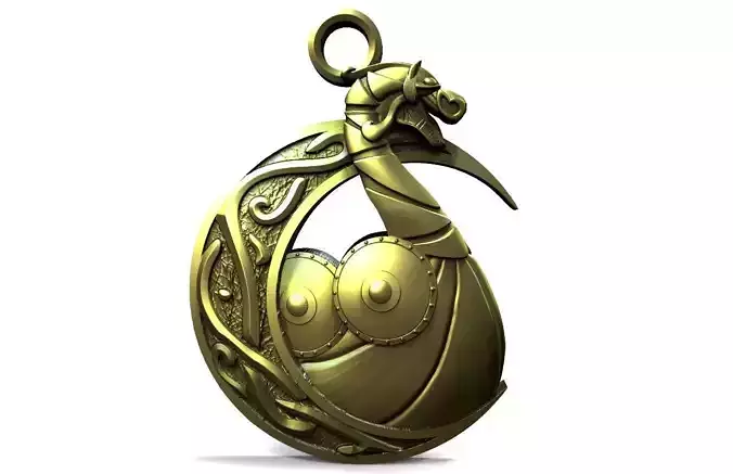 Viking ship pendant