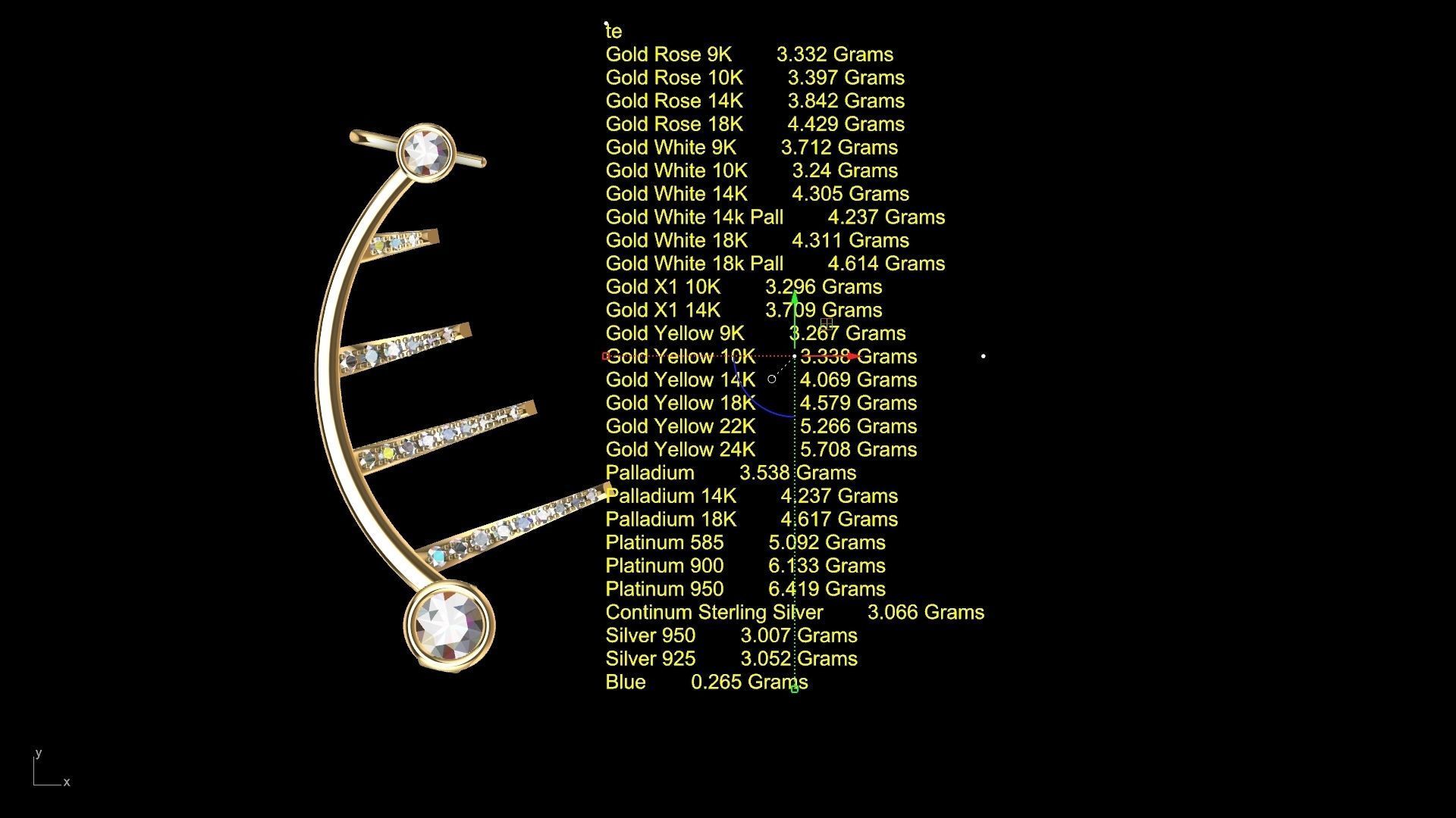 harp earrings stl verified 3D print model_17