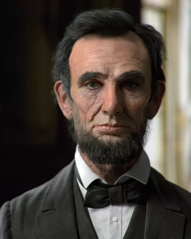 Abe potrait modeling by blender 3D model_0